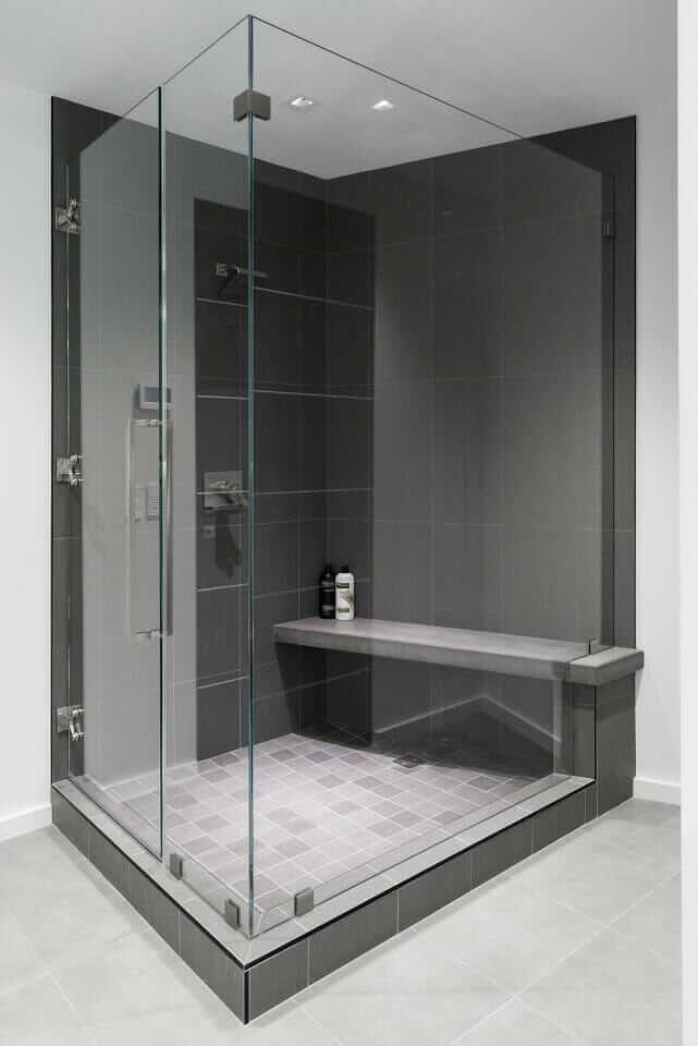 Frameless Glass Shower Doors, Shower Enclosures With Built In Shelves