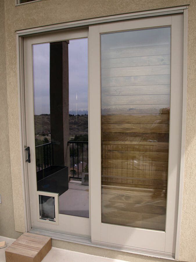 Secure patio sliding pet doors - pet door for glass door