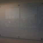 Wall Mounted Glass Whiteboard Repair