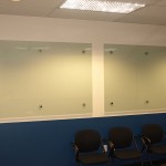 Dual Glass Whiteboards Mounted Side-by-side