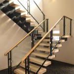 Customized Glass Stair railings