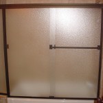 Opaque Textured Glass Shower Door