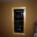In-wall Storage Cupboard Glass Door