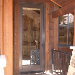 Medium Dog Door Set in Cabin