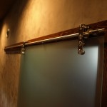 Roller Pipe Detailing Glass Door