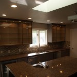 Glass Cabinets Modern Utah Kitchen