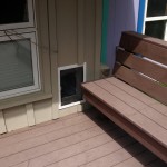 Large Dog Door leading onto Porch