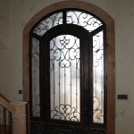 Custom glass vision door