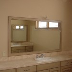 Bathroom Mirror with Wooden Frame